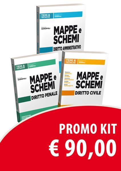 Mappe e schemi di diritto civile-Mappe e schemi di diritto penale-Mappe e schemi di diritto amministrativo - copertina