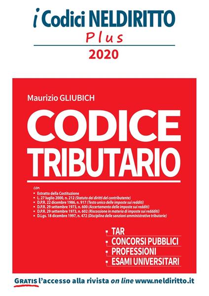 Codice tributario - Maurizio Gliubich - copertina