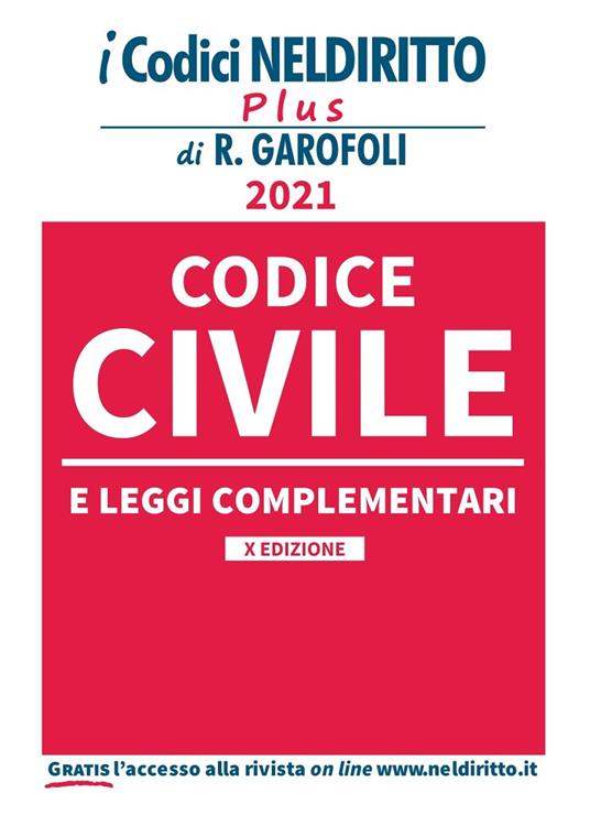 Codice civile e leggi complementari - copertina