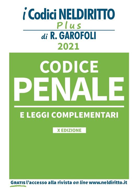 Codice penale e leggi complementari - copertina