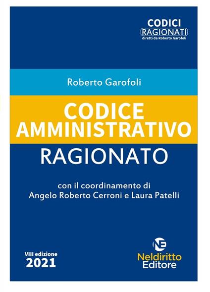 Codice amministrativo ragionato - Roberto Garofoli - copertina