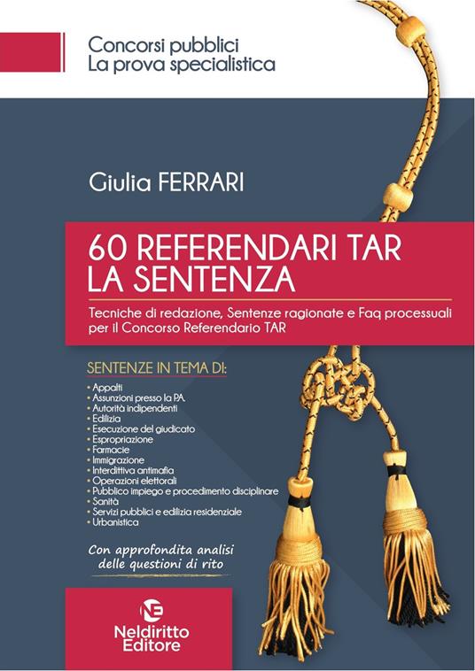 60 referendari TAR. La sentenza - Giulia Ferrari - copertina