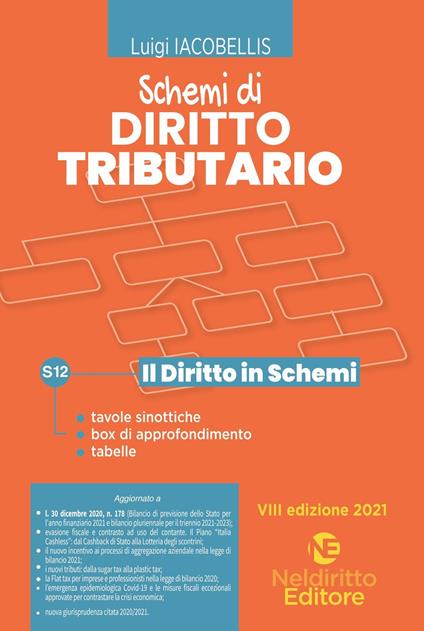 Schemi di diritto tributario. Nuova ediz. - Luigi Iacobellis - copertina