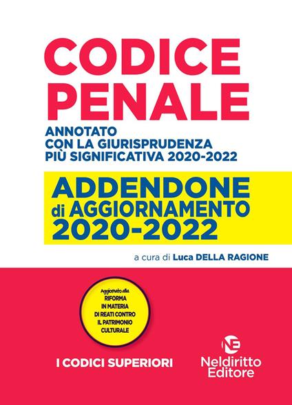 Maxi addenda di aggiornamento. Codice penale 2020-2022 - copertina