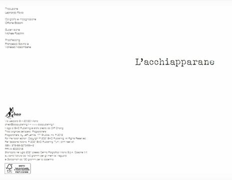 L' acchiapparane - Jeff Lemire - 2