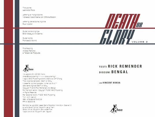Death or glory. Vol. 2 - Rick Remender,Bengal - 2