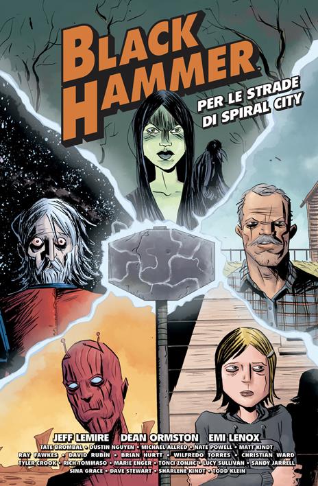 Per le strade di Spiral City. Black Hammer - Jeff Lemire - copertina