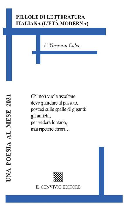 Pillole di letteratura italiana - Vincenzo Calce - copertina