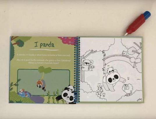 Il bioparco. L'acquarello magico. Ediz. a spirale. Con gadget - Clémentine Derodit - 3