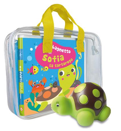 Il bagnetto di Sofia la tartaruga. Impermealibri. Ediz. a colori. Con pupazzetto - Sigrid Martínez - copertina