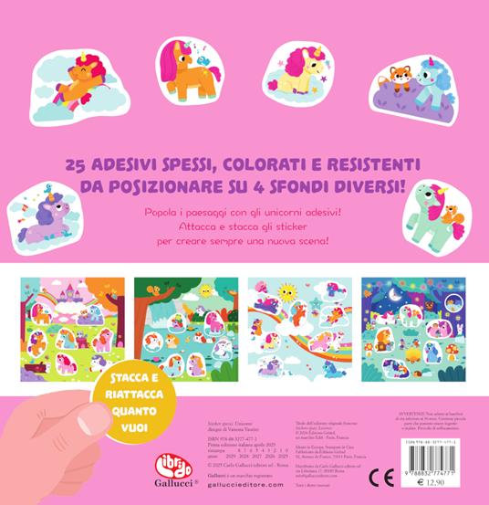 Unicorni. Sticker spessi. Con 25 stickers - Lucile Ahrweiller - 3