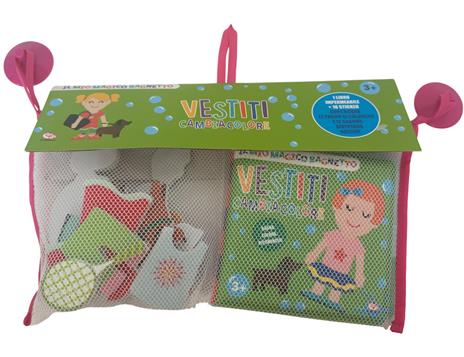 Il mio magico bagnetto. Vestiti cambiacolore. Ediz. a colori. Con 18 Adesivi - copertina