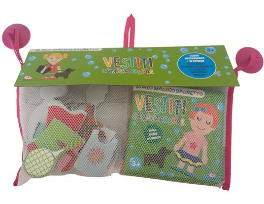 Il mio magico bagnetto. Vestiti cambiacolore. Ediz. a colori. Con 18 Adesivi - copertina