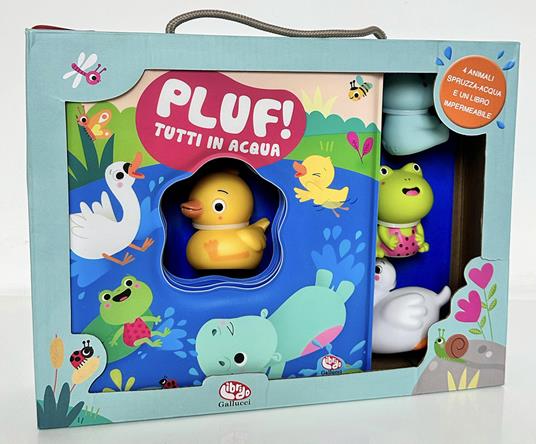 Pluf! Tutti in acqua. Ediz. a colori. Con 4 Bambola o pupazzetto - Sigrid Martínez - copertina