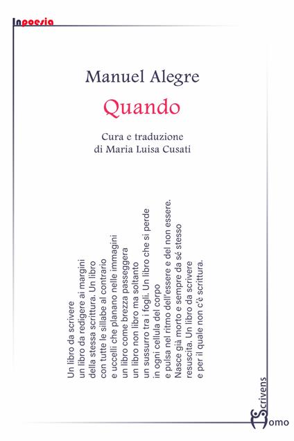 Quando - Manuel Alegre - copertina