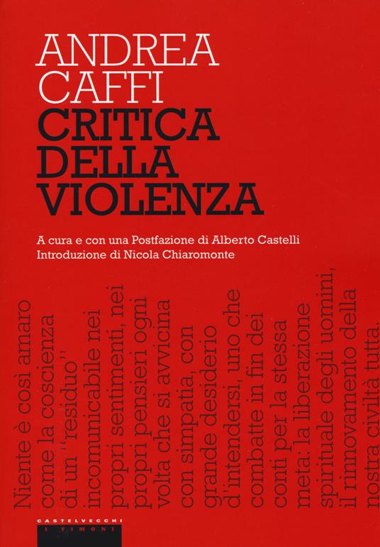 Critica della violenza - Andrea Caffi - copertina