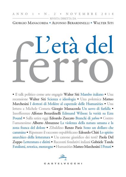 L'età del ferro (2018). Vol. 2 - copertina