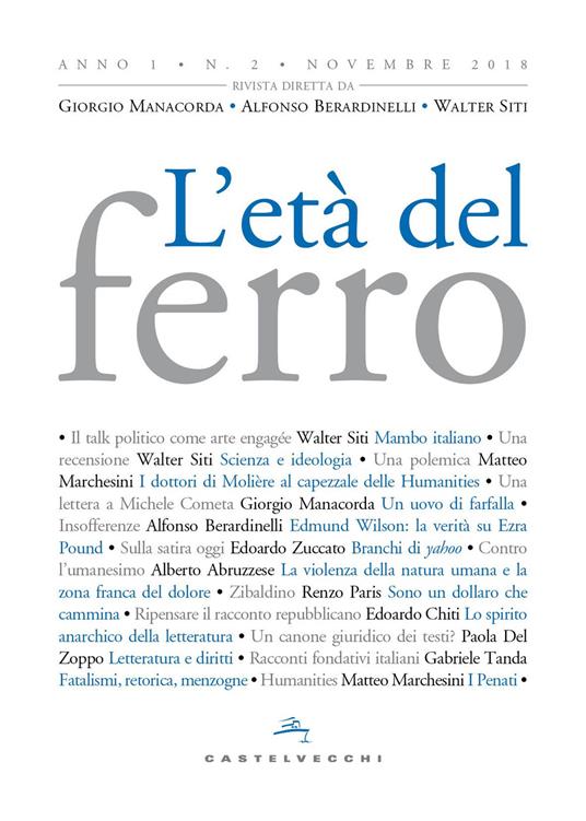 L'età del ferro (2018). Vol. 2 - copertina