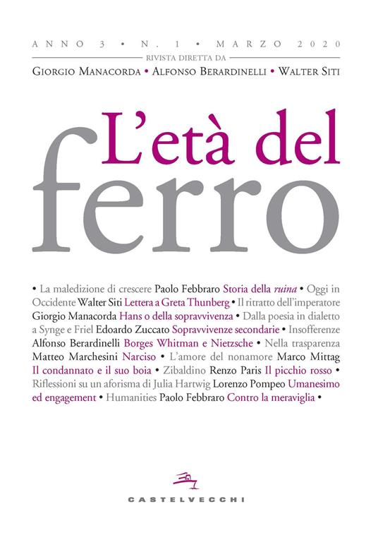 L'età del ferro (2020). Vol. 1 - copertina