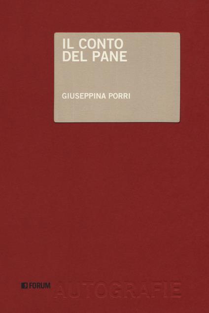 Il conto del pane - Giuseppina Porri - copertina