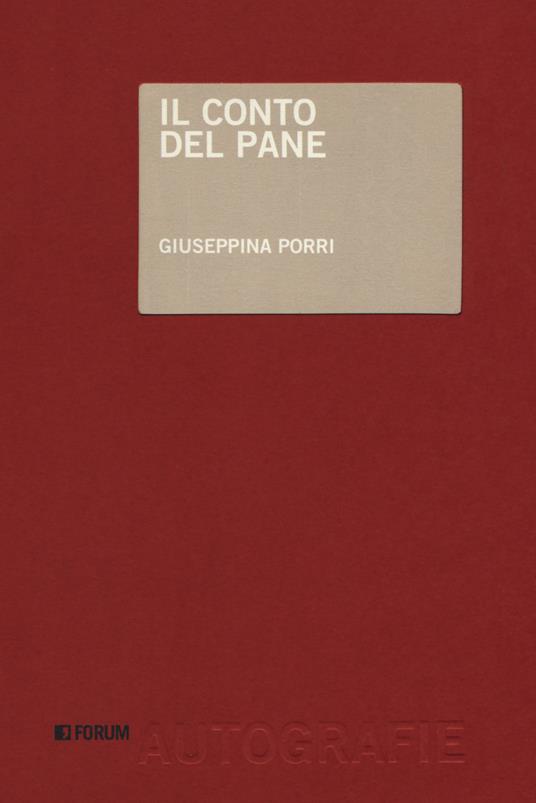 Il conto del pane - Giuseppina Porri - copertina