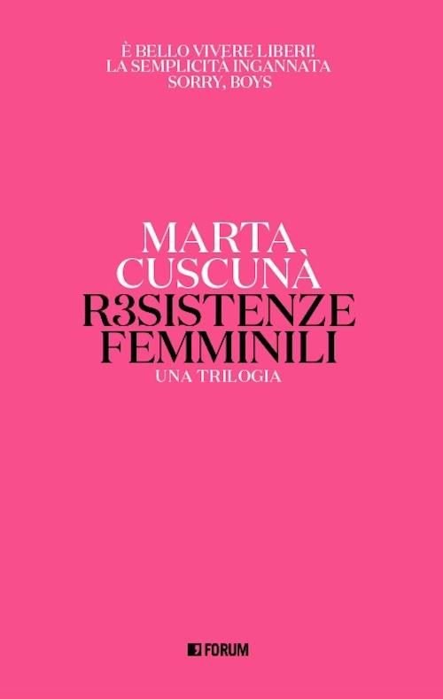 Resistenze femminili. Una trilogia - Marta Cuscunà - copertina