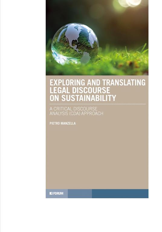 Exploring and translating legal discourse on sustainability - Pietro Manzella - copertina