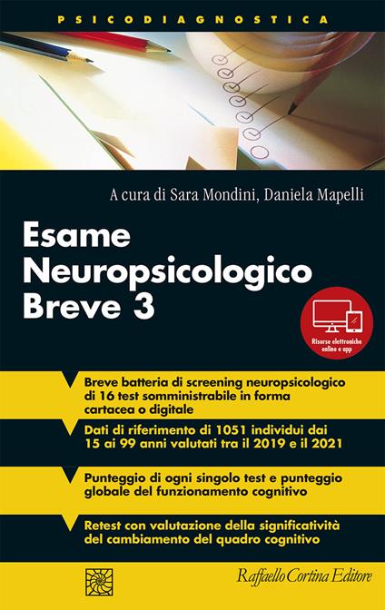Esame neuropsicologico breve 3. Con app. Con Contenuto digitale per download e accesso online - copertina