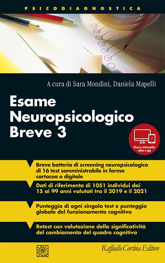 Esame neuropsicologico breve 3. Con app. Con Contenuto digitale per download e accesso online - copertina