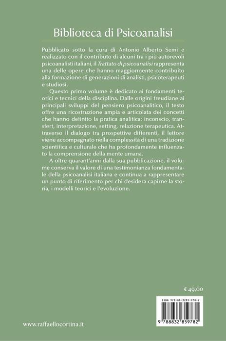 Trattato di psicoanalisi. Vol. 1: Teoria e tecnica - 3