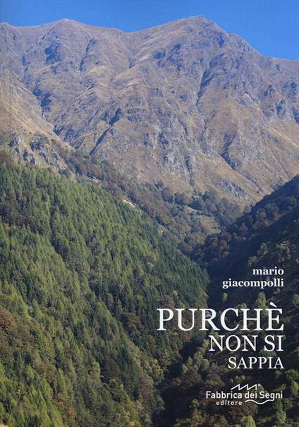 Purché non si sappia - Mario Giacompolli - copertina