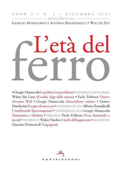 L'età del ferro (2020). Vol. 3 - copertina