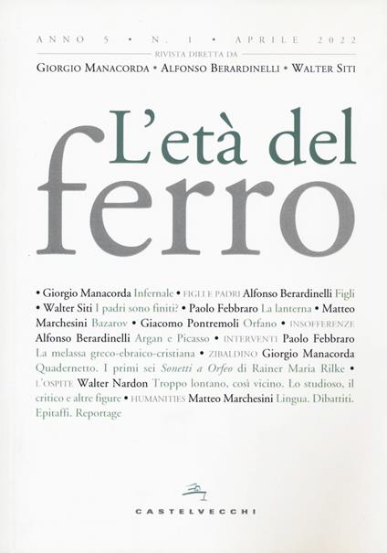 L'età del ferro (2022). Vol. 1 - copertina