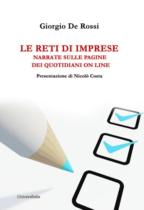 Le reti di imprese narrate sulle pagine dei quotidiani on line - Giorgio De Rossi - copertina