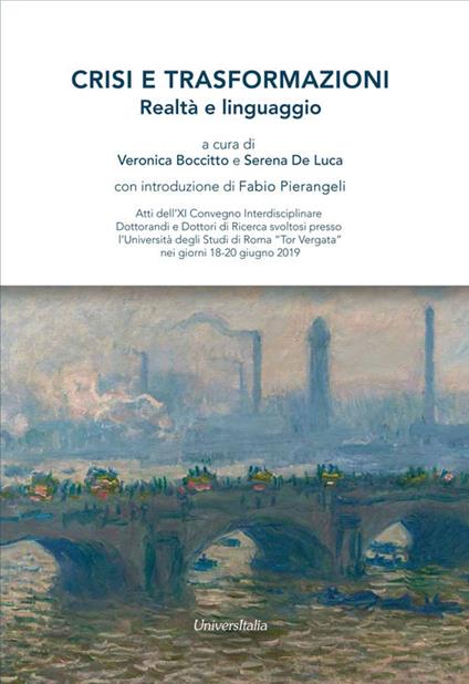 Crisi e trasformazioni. Realtà e linguaggio - copertina