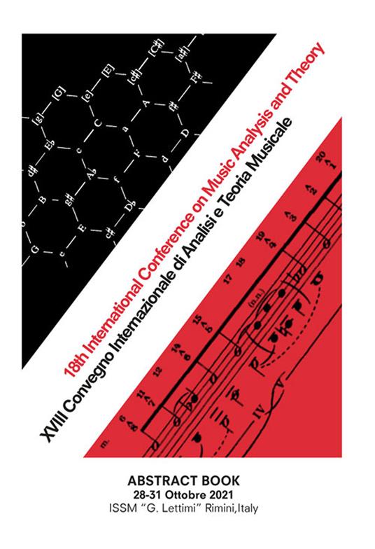Abstract book. 18° Convegno internazionale di analisi e teoria musicale - copertina