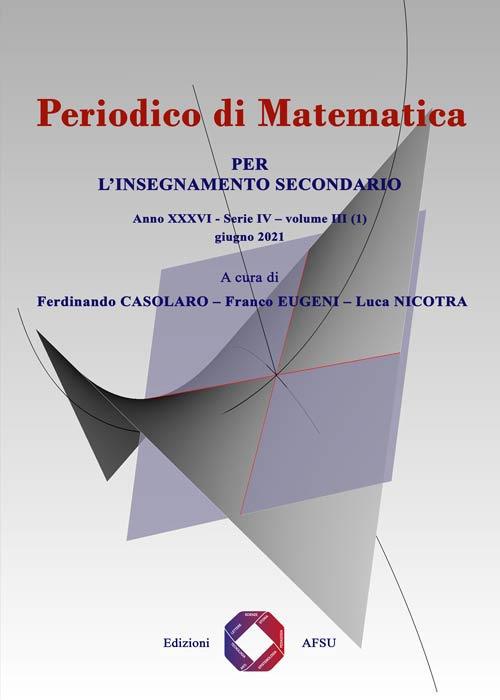 Periodico di matematica. Per l'insegnamento secondario (2021). Ediz. per la scuola. Vol. 3\1 - copertina