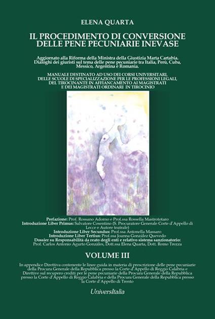 Il procedimento di conversione delle pene pecuniarie inevase. Vol. 3 - Elena Quarta - copertina
