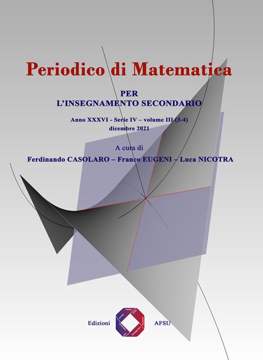 Periodico di matematica. Per l'insegnamento secondario (2021). Vol. 3\3-4 - copertina