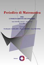 Periodico di matematica. Per l’insegnamento secondario (2023). Vol. 5/1