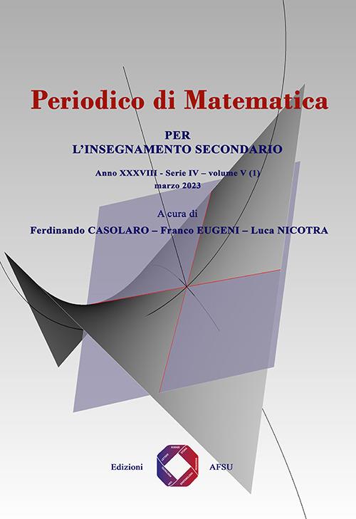 Periodico di matematica. Per l’insegnamento secondario (2023). Vol. 5/1 - copertina