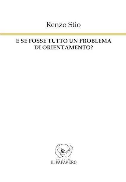 E se fosse tutto un problema di orientamento? - Renzo Stio - copertina