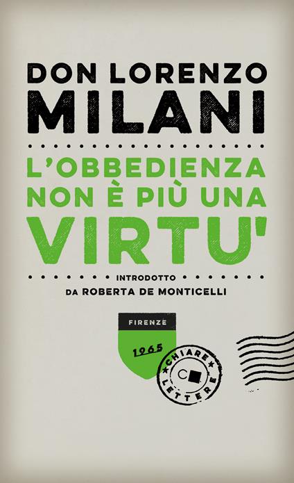 L'obbedienza non è più una virtù - Lorenzo Milani - copertina