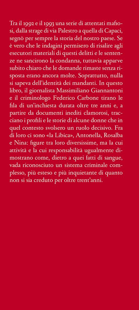 Le donne delle stragi - Massimiliano Giannantoni,Federico Carbone - 2