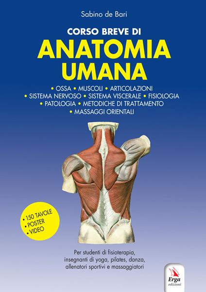 Corso breve di anatomia umana. Con QR code e video - Sabino De Bari - copertina