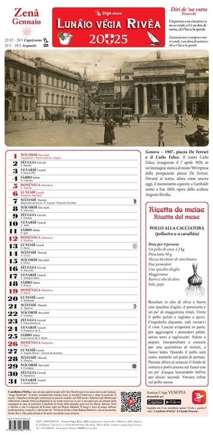 Lunâio Vêgia Rivêa 2025. Con video - copertina