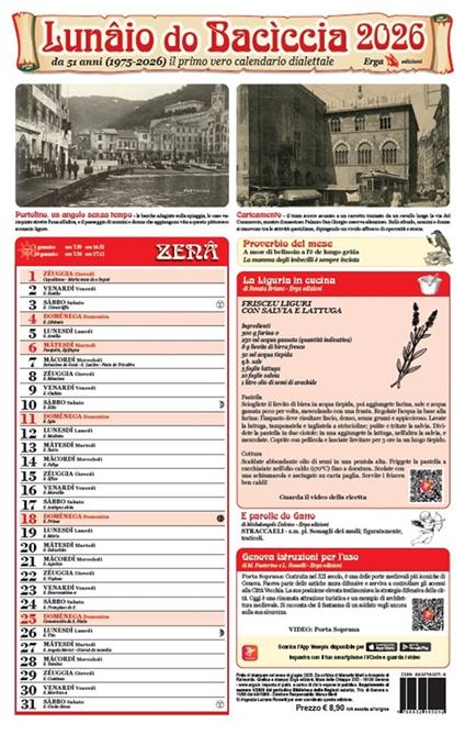 Lunâio do Bacìccia 2026 - copertina