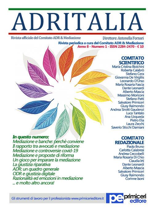 ADR Italia (2021). Vol. 1 - copertina