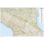 Emilia Romagna. Carta stradale della regione 1:250.000 (carta plastificata stesa con aste cm 120x81)