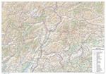 Trentino Alto Adige-Südtirol. Carta stradale della regione 1:250.000 (carta murale plastificata stesa con aste cm 96x67)